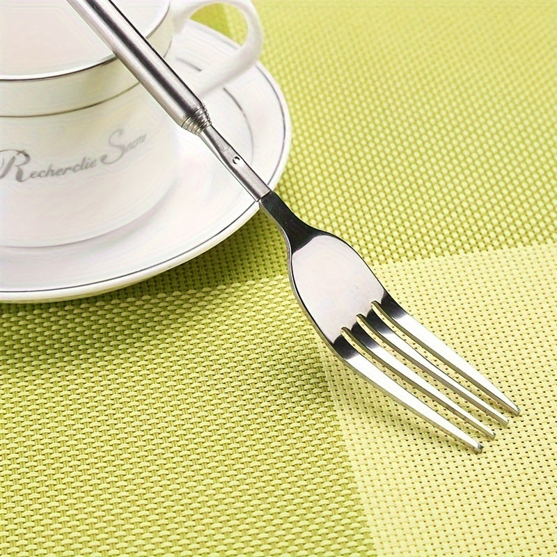 Stainless Steel Retractable Dinner Fork for Halloween and Christmas Parties