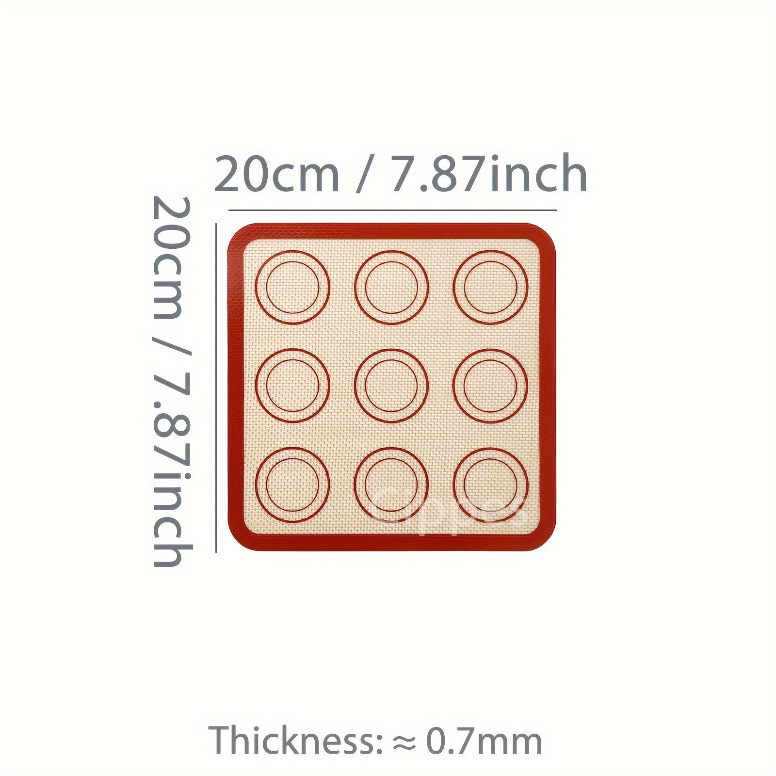 Silicone Baking Mat 41.91cm x 29.46cm Non-Stick Heat Resistant Reusable