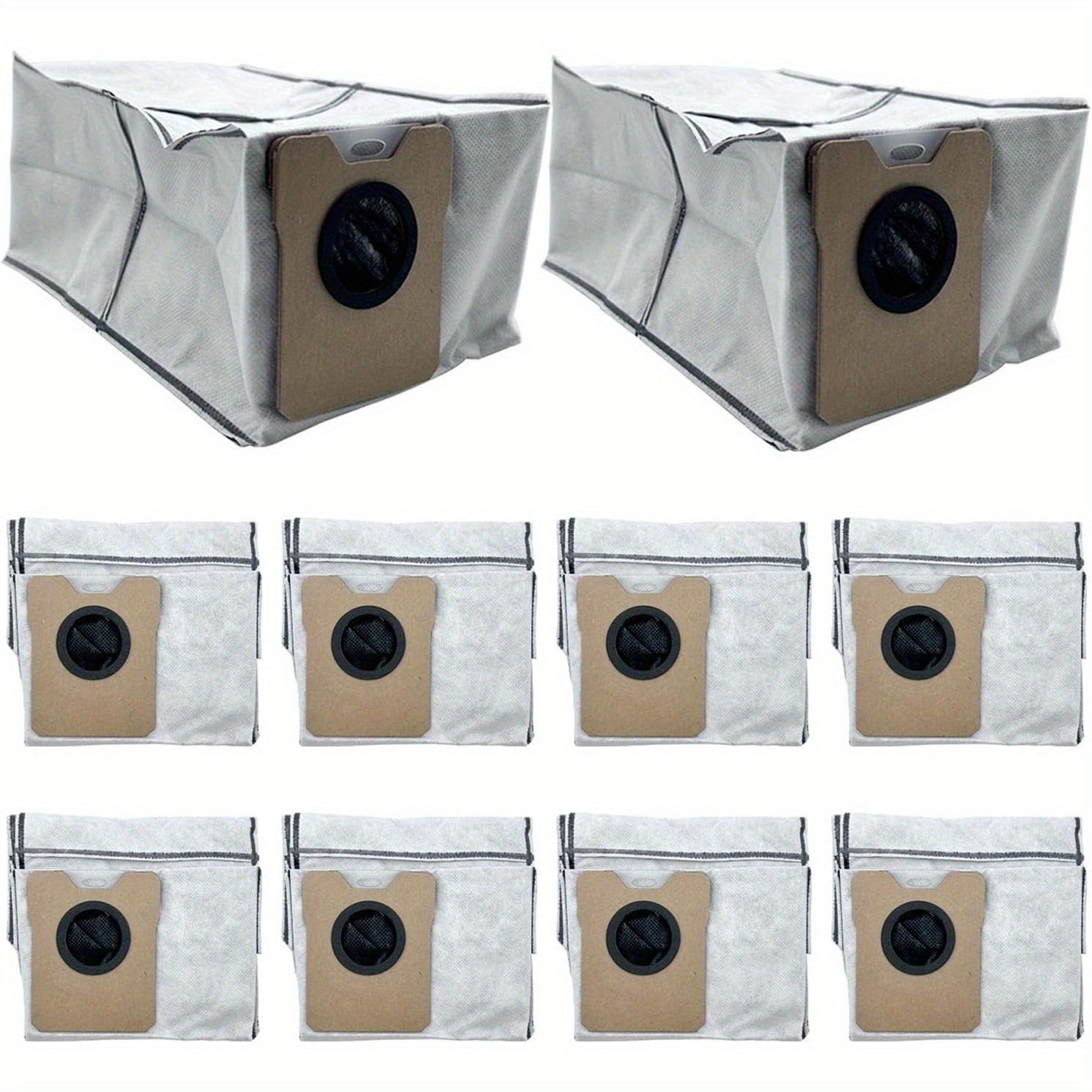 10PCS Dust Bags for Robot Vacuum Cleaner 3L Capacity 4-Layer Disposable Compatible with Eufy C20 Omni