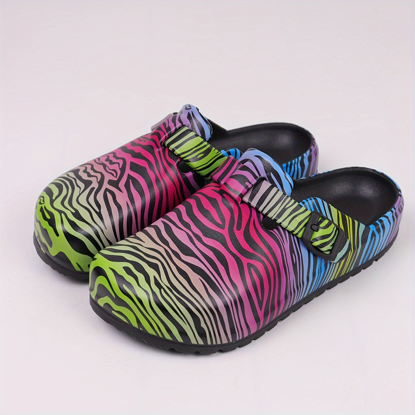Women's Cotton Print Garden Slippers Soft Sole Pillow Shoes Lightweight Slip-ons