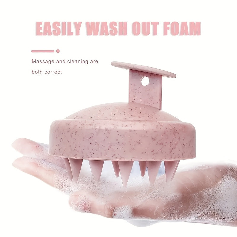 Set de peines para el cabello de paja de trigo de 5 piezas con cepillo de masaje y bolsa de regalo