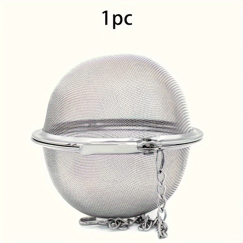 Stainless Steel Tea Ball Strainer Set with Mesh Infuser for Loose Tea and Spices