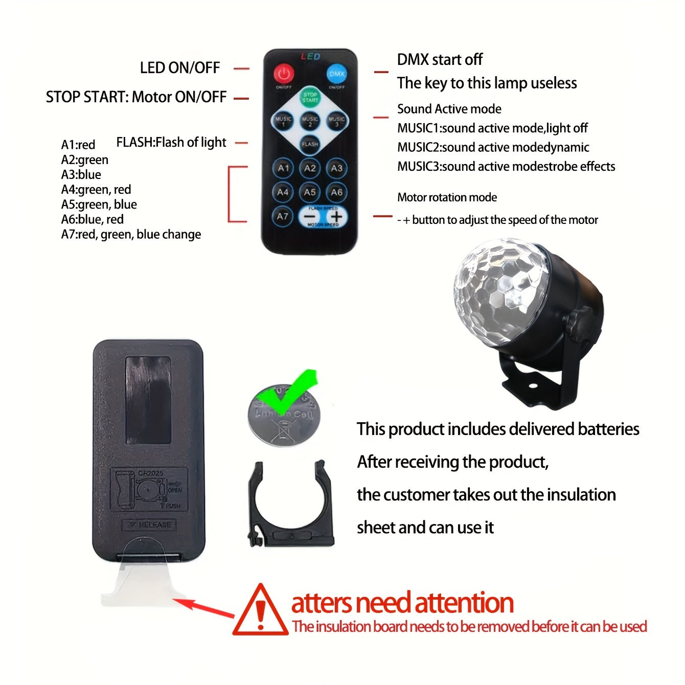 Masofadan boshqariladigan ovozli RGB diskoteka to'pi chirog'i, partiyalar va maxsus tadbirlar uchun ideal. USB quvvatlanadi va turli tadbirlar uchun 7 rejim taklif etadi. Halloween, Rojdestvo, tug'ilgan kunlar va boshqa ko'plab tadbirlar uchun mukammal!