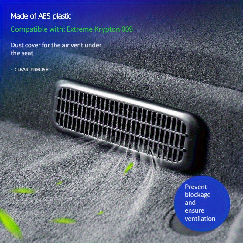 Seat Under Vent Protection Shield Scratch-Resistant ABS Vent Guard for Airflow