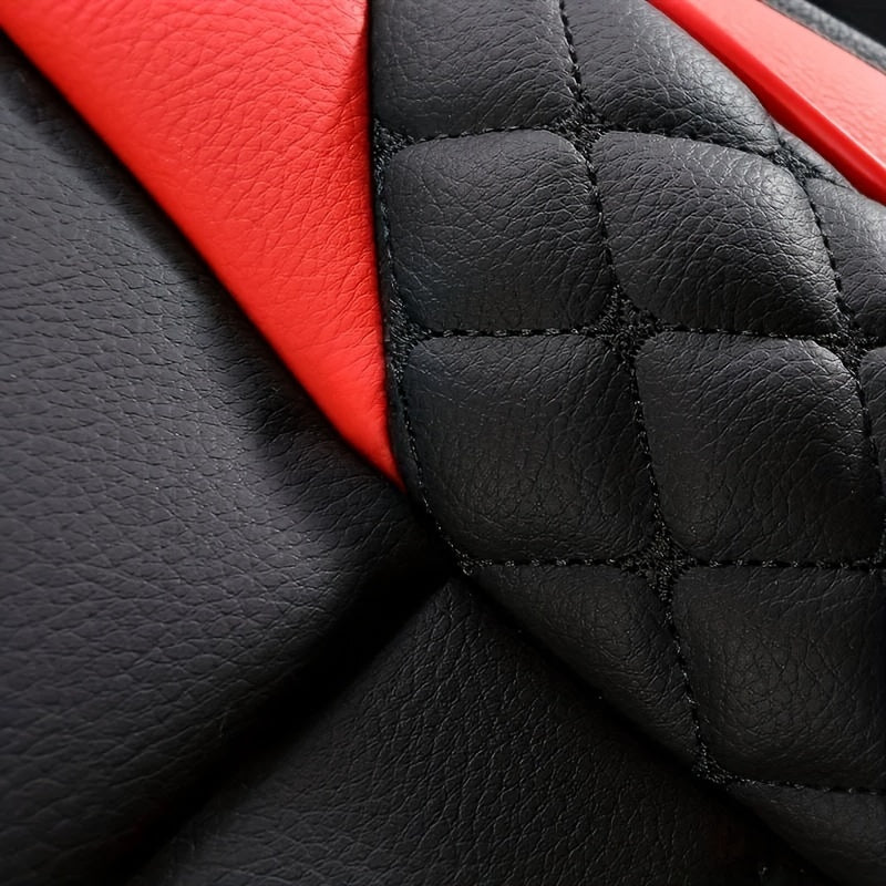 PU Leather Car Seat Cover with Sponge Filling Hand Washable Fits Major Models