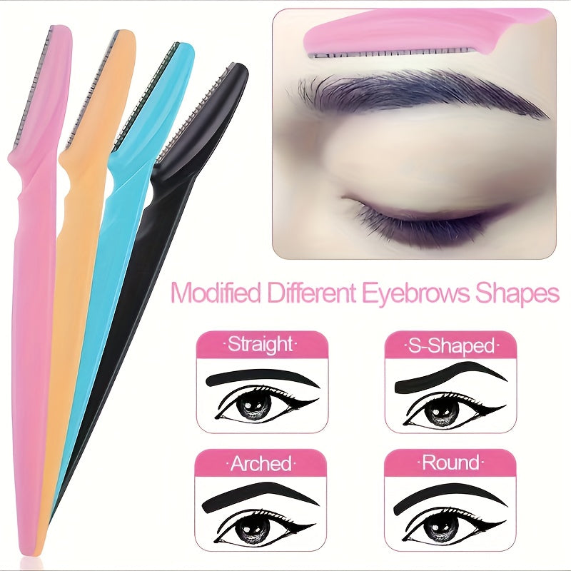 Ayollar uchun qosh qirqish seti, zanglamaydigan po'latdan yasalgan yuz sochlarini olib tashlash vaqti, trimmer to'plami