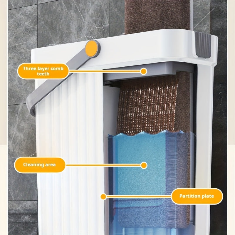 Mikrofiber tekis mopu va chelak to'plami 2 ta yuviladigan pad bilan bir to'plamni o'z ichiga oladi. Kichik joylar uchun mukammal va oson siqish, turli xonalar va tashqi tozalash uchun ideal. Mustahkam plastik materialdan tayyorlangan.