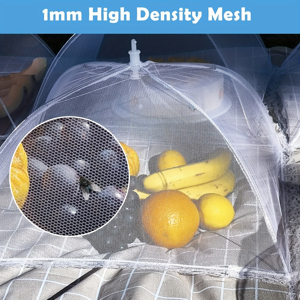 Food Covers Set 43.18 cm Mesh Tent Reusable Foldable for Outdoor Events