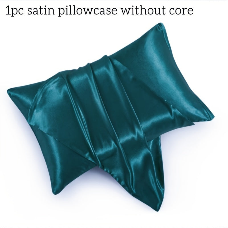 Satin Pillowcase for Home Comfort with Envelope Closure Soft Skin Friendly