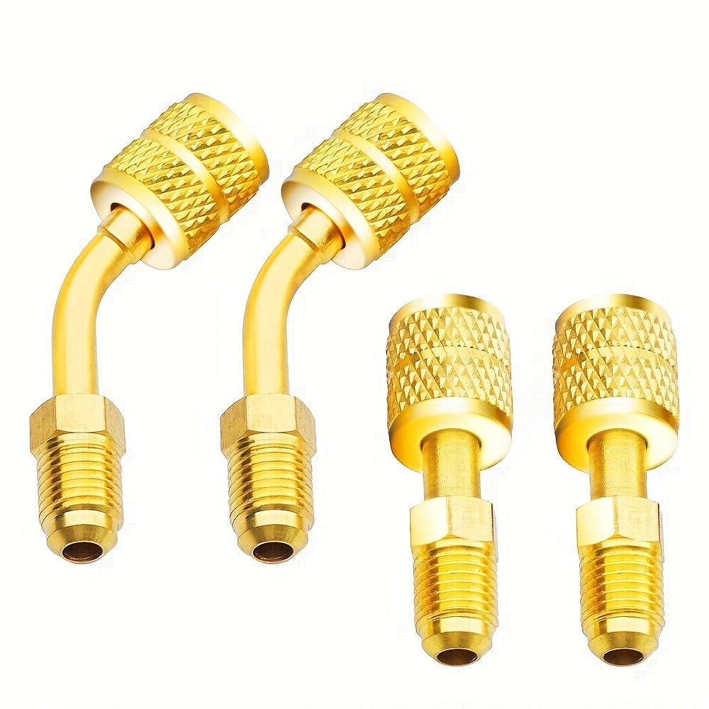 R410 Refrigerant Conversion Head Adapter 1/4 to 5/16 Copper Fitting