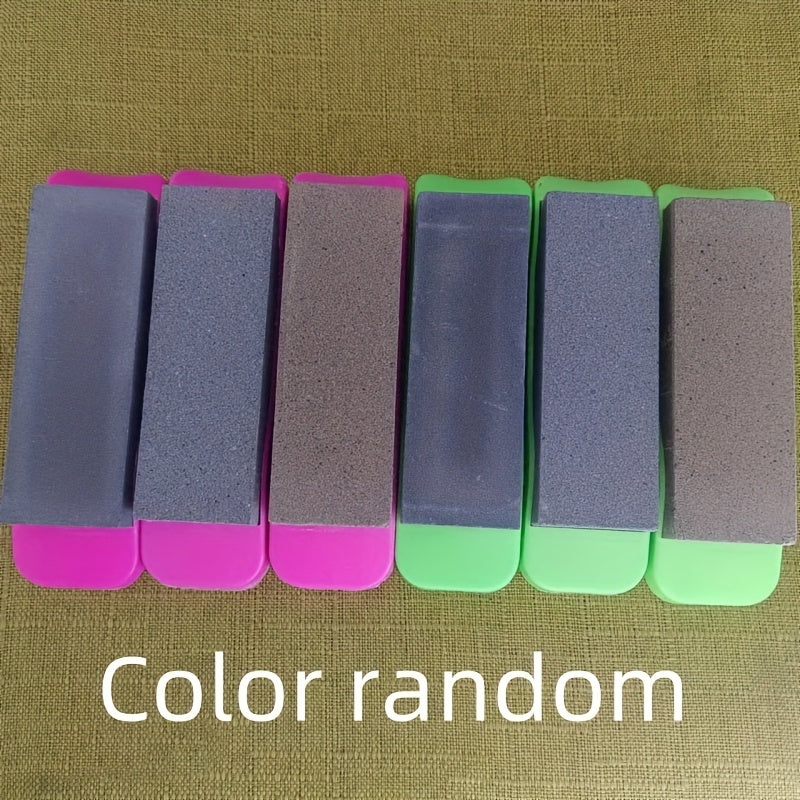 Double-Sided Diamond Sharpening Stone Non-Slip Base for Kitchen and Industrial Use