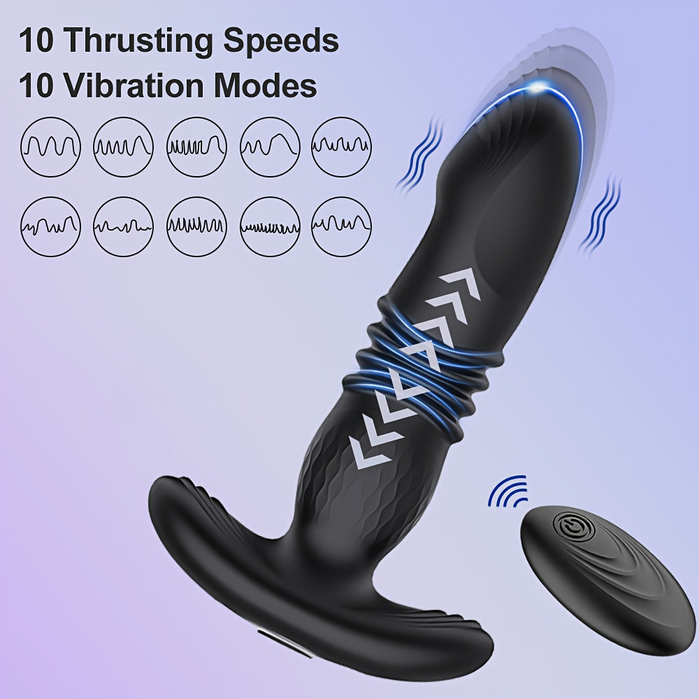 Vibratsiyali Silikon Anal Plagin uzoqdan boshqarish bilan erkaklar va ayollar uchun