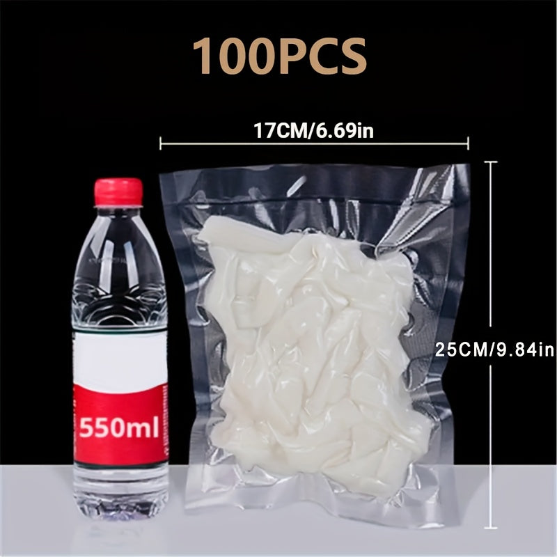 Lote de 50 bolsas de sellado al vacío para conservación de alimentos en PE para máquina de sellado al vacío