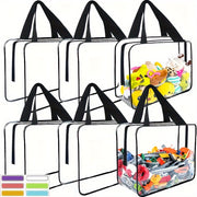 Large Clear PVC Storage Bag with Zipper Waterproof Organizer for Toys Crafts Books 3.2 Cubic Feet