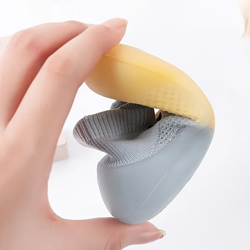 Baby Girls Slip-On Sock Shoes All-Season Breathable Non-Slip Rubber Sole