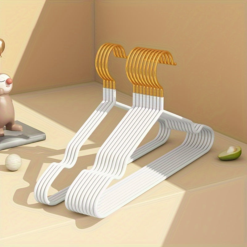 Set of 20 Heavy Duty Metal Clothes Hangers with Stainless Steel Coat Rack and Chrome Hooks