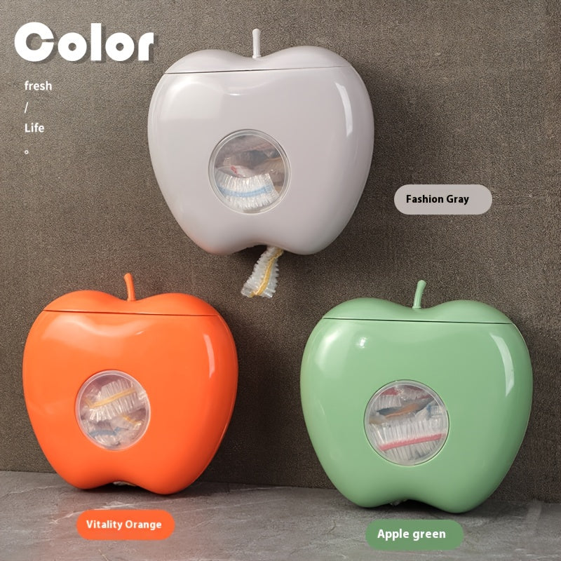 Wall-Mounted Plastic Bag Dispenser with Large Capacity and Transparent Window