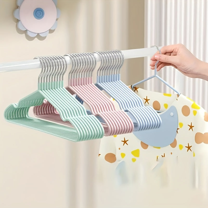 Baby Clothes Hangers Set of 20-30 Durable Anti-Slip Storage Racks for Closet Bathroom Bedroom
