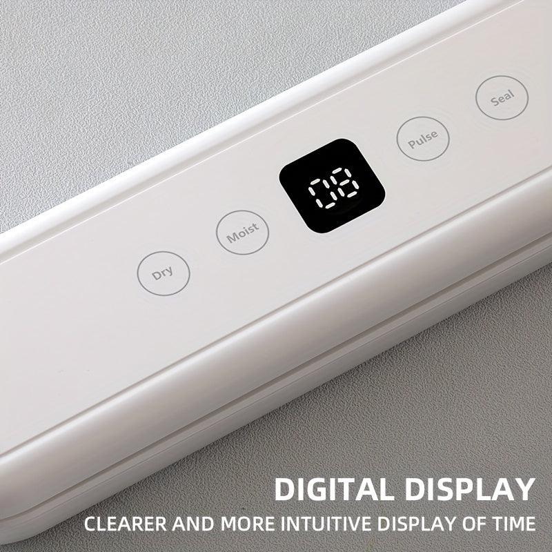 Selladora automática de vacío con pantalla digital para envasado de alimentos al vacío