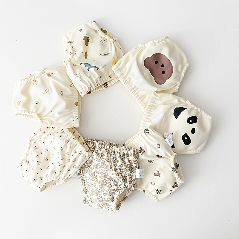 Kozmik Ayı Pantalonlar - Bolalar uchun Qiziqarli, Suvga Bardoshli O'qitish Ichki Kiymlari, Havo O'tkazuvchi va Oq