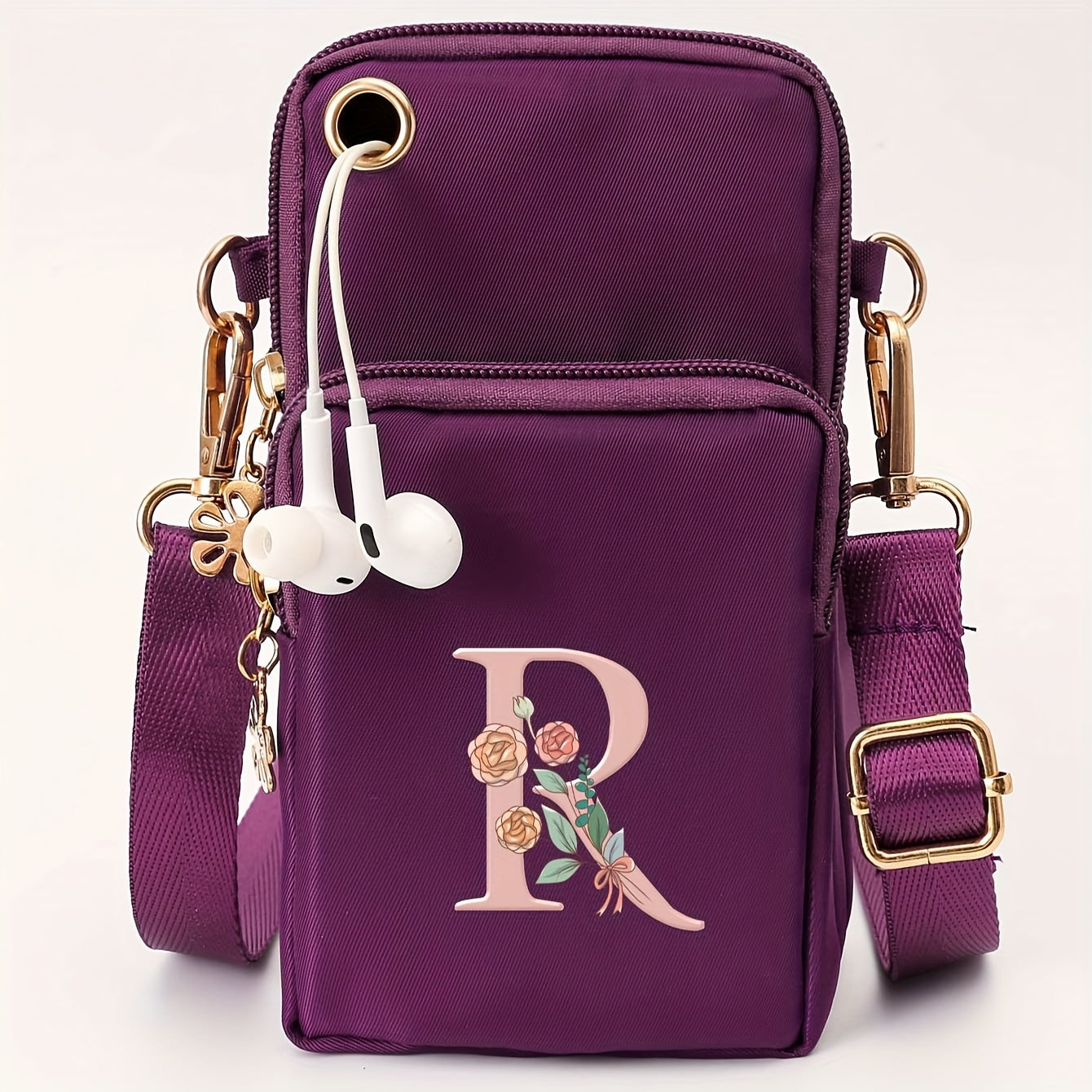 Ayollar uchun kichik yelka sumkasi, gul naqshli, kundalik ko‘p funksiyali crossbody sumka, kichik qo‘l sumkasi