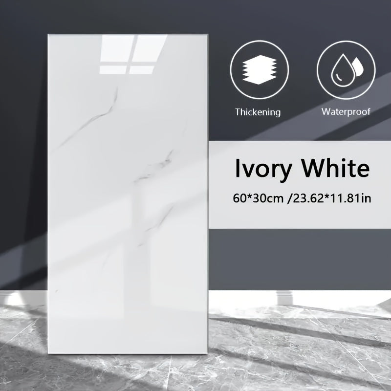 20 dona oq marmar vinil plitkalar oshxona va hammom uchun orqa panel uchun 59.97x30 sm peel and stick