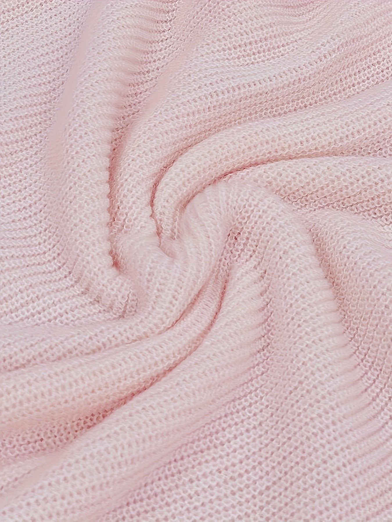 Plus-Size Women's Autumn Winter High-Neck Pullover Sweater Long Sleeve Solid Knit Top