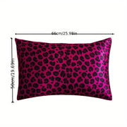 Satin Pillowcase with Digital Floral Design, Soft, Stain-Resistant Bedding for Women