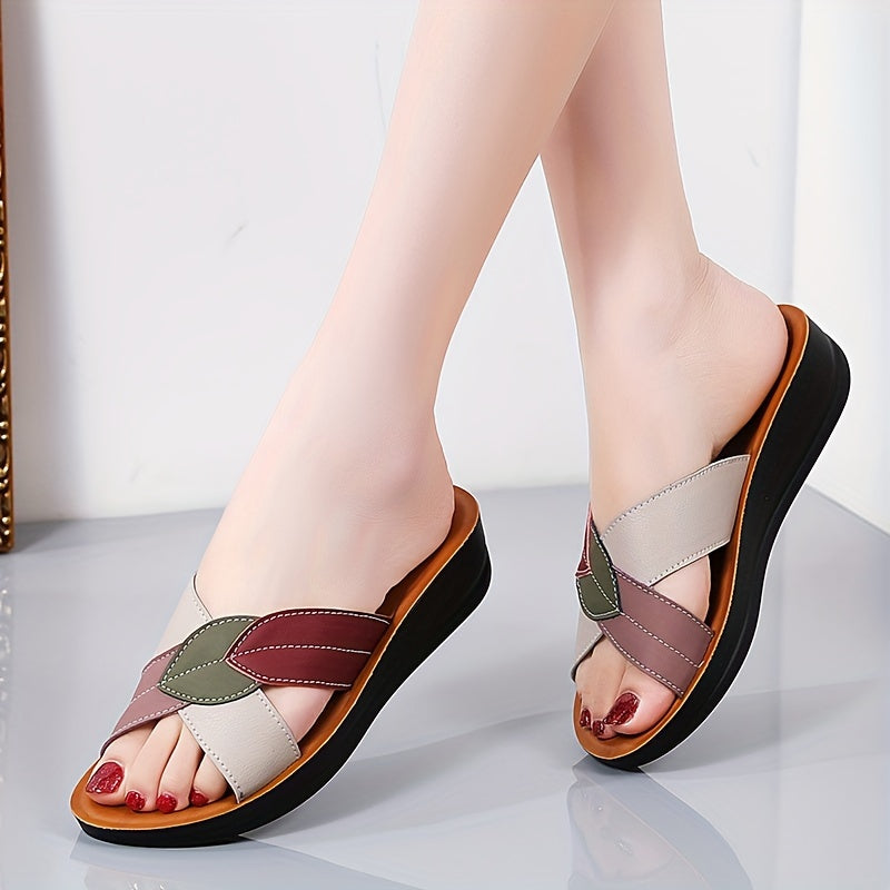 Women's Open-Toe Summer Slippers Casual Comfortable Easy-to-Wear