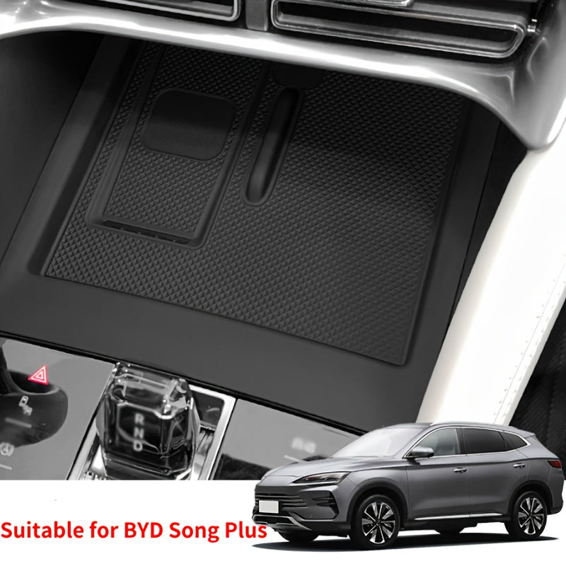 Center Console Silicone Protective Pad for EV Storage Anti Slip Car Accessory
