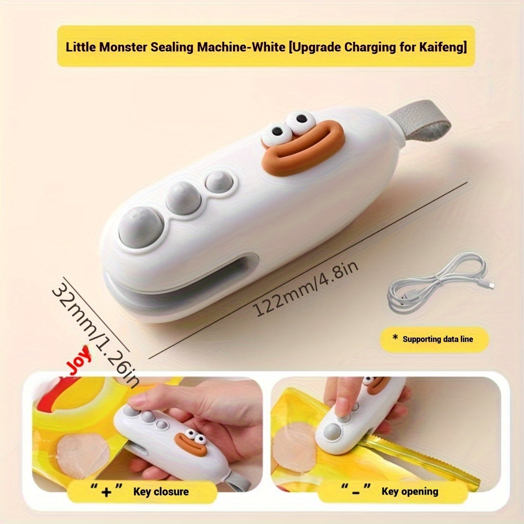 Cute Animal Portable Vacuum Sealer with Rechargeable Battery for Kitchen Travel Office and Home