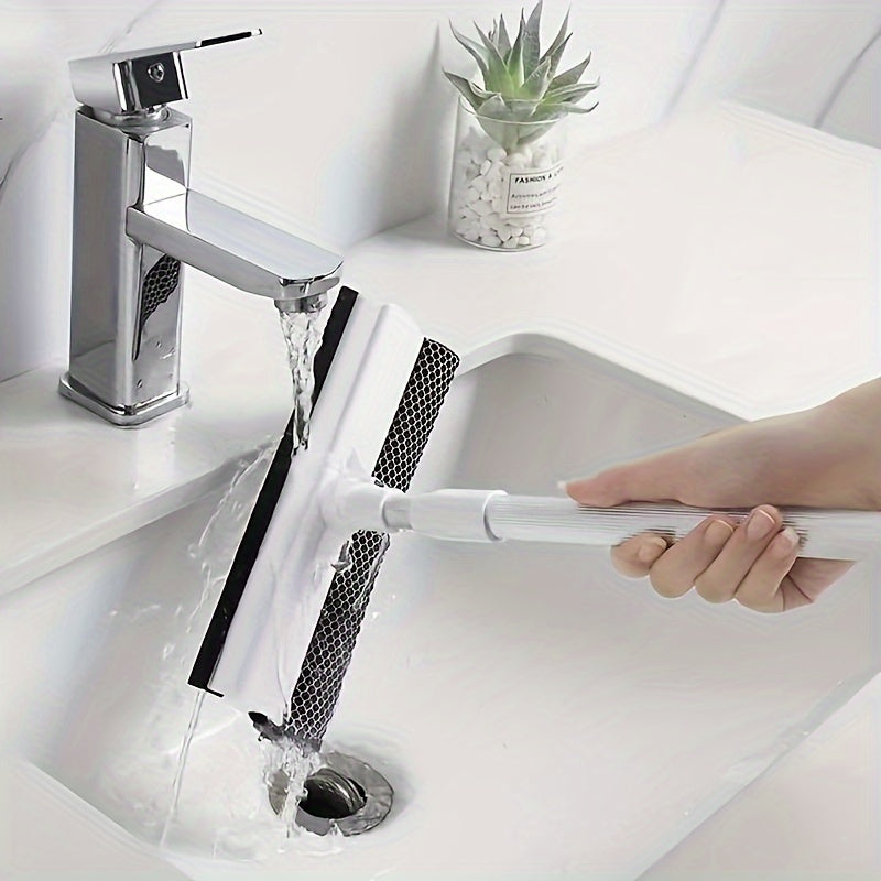 Shisha tozalash kombosi: 1 dona, 2-in-1 qirqish va yuvish uchun. Uzoq tutqich, ikki tomonlama derazalar, shisha pollar va boshqalar uchun. Squeegee va qirqgichlarni o'z ichiga oladi. Avtomobillar, uy tozalash va boshqalar uchun mukammal.