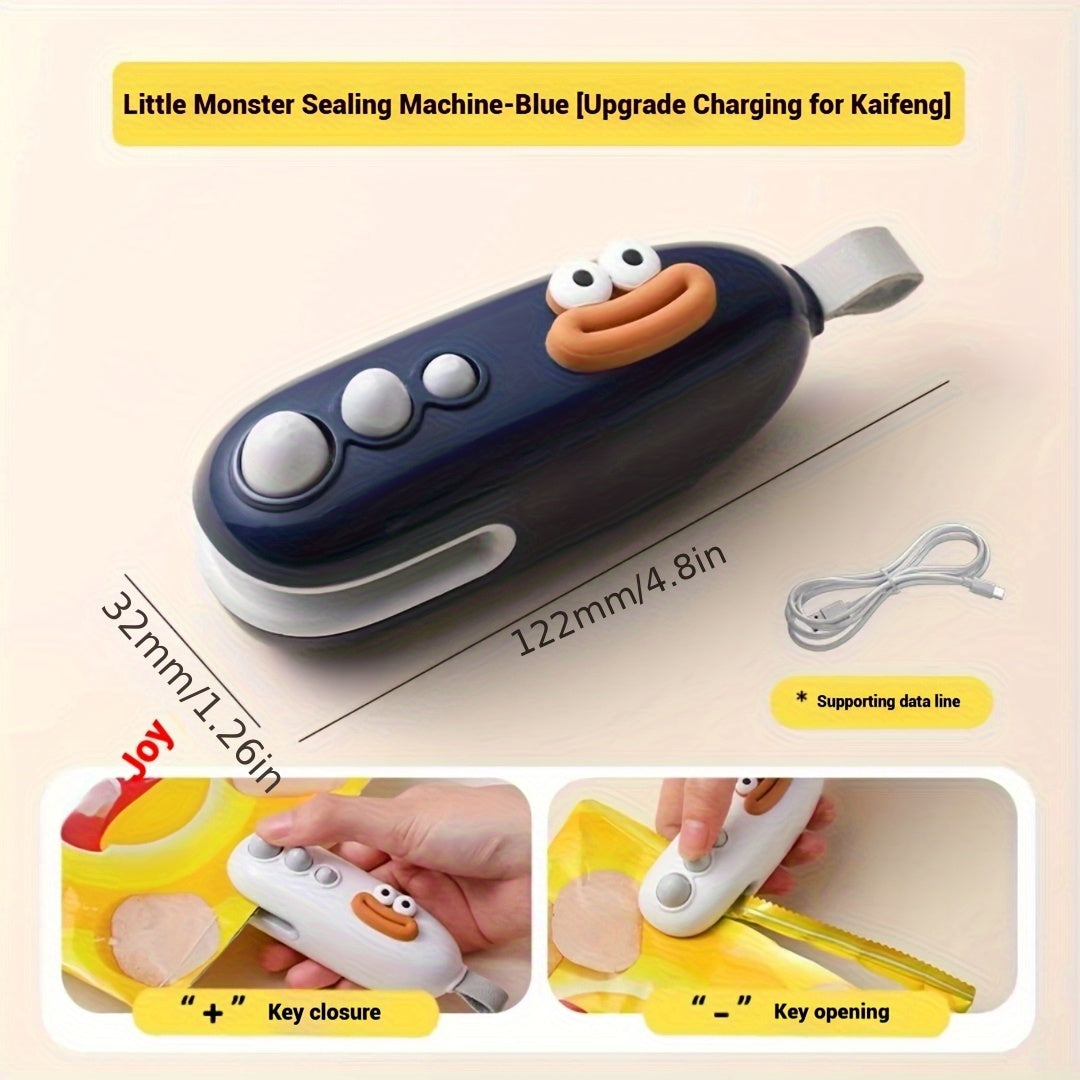 Cute Animal Portable Vacuum Sealer with Rechargeable Battery for Kitchen Travel Office and Home