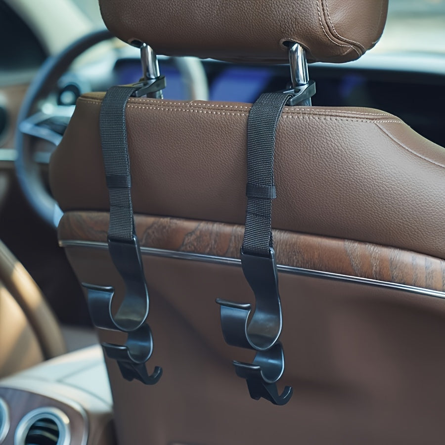 Universal Car Backseat Hook Organizer Plastic Adjustable Storage Hanger