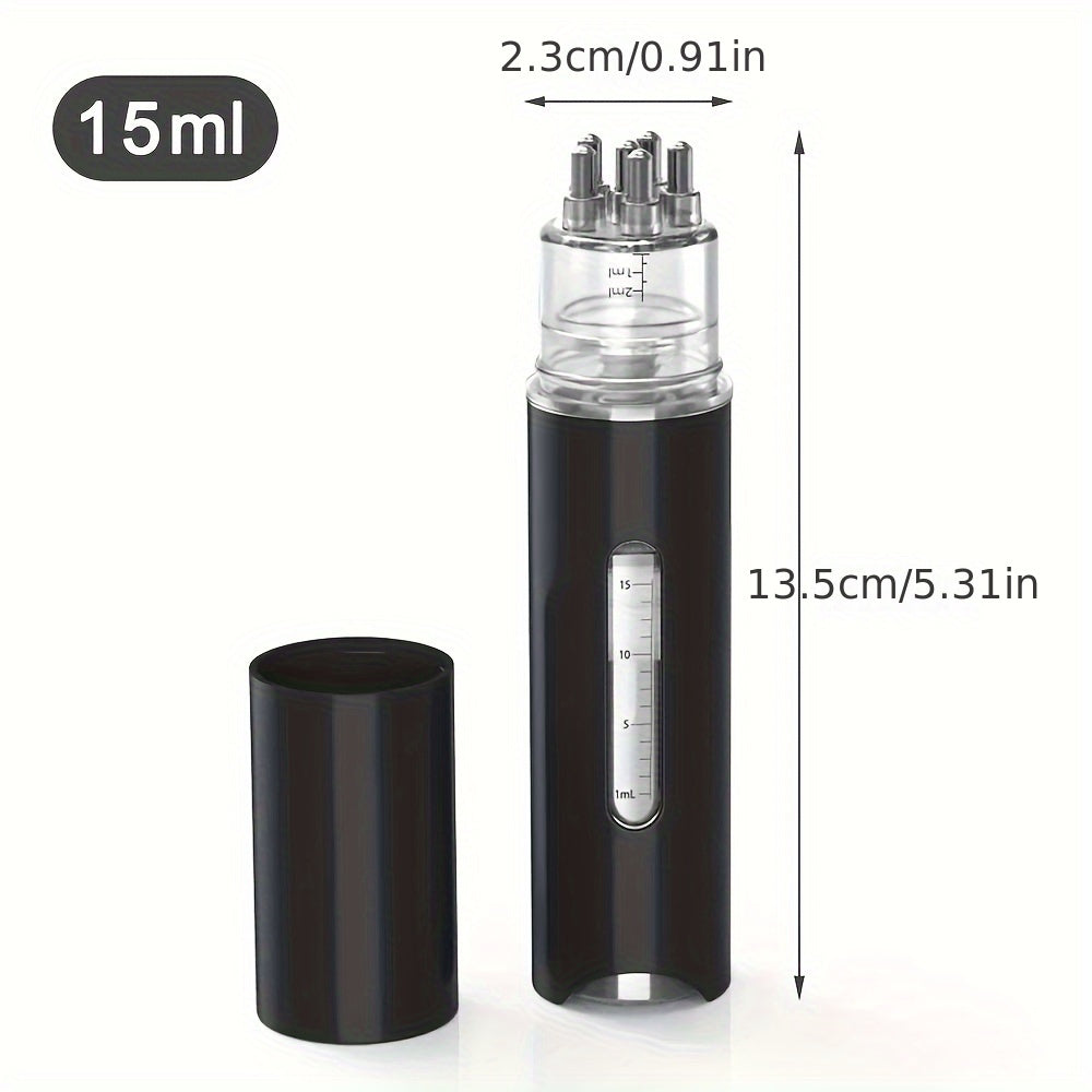 Portable Scalp Massager Comb for Hair Growth and Oil Application, Refillable, Waterproof