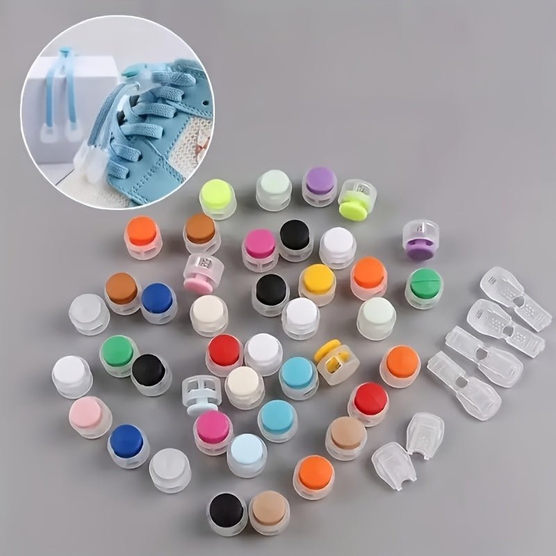 Uniseks plastik No Tie lentalar to'plami sneakers va kundalik poyabzal uchun