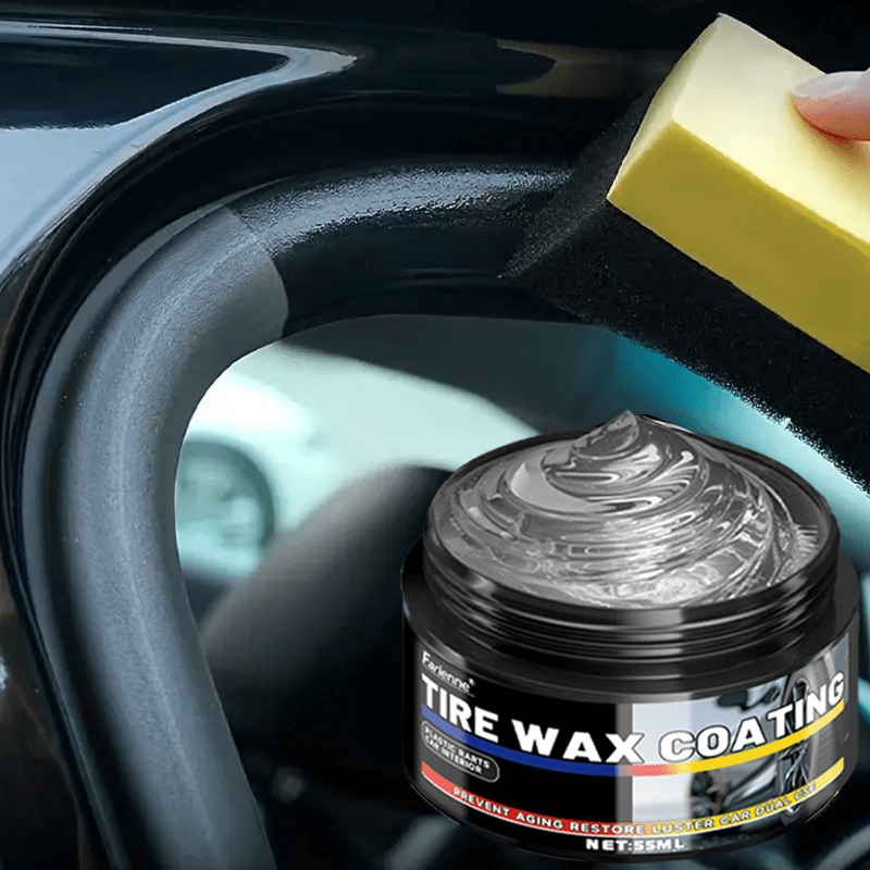 Car Interior and Exterior Restoration Kit Black Wax Plastic Tire Seat Conditioner