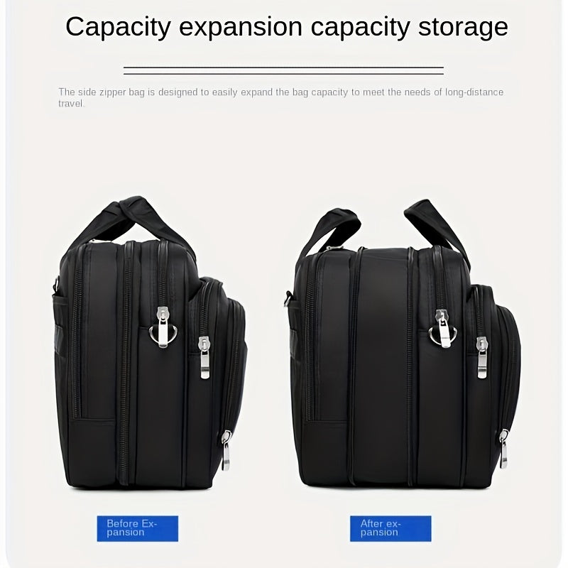 Premium Nylon Laptop Briefcase Fits 16-Inch Laptop for Travel Business School
