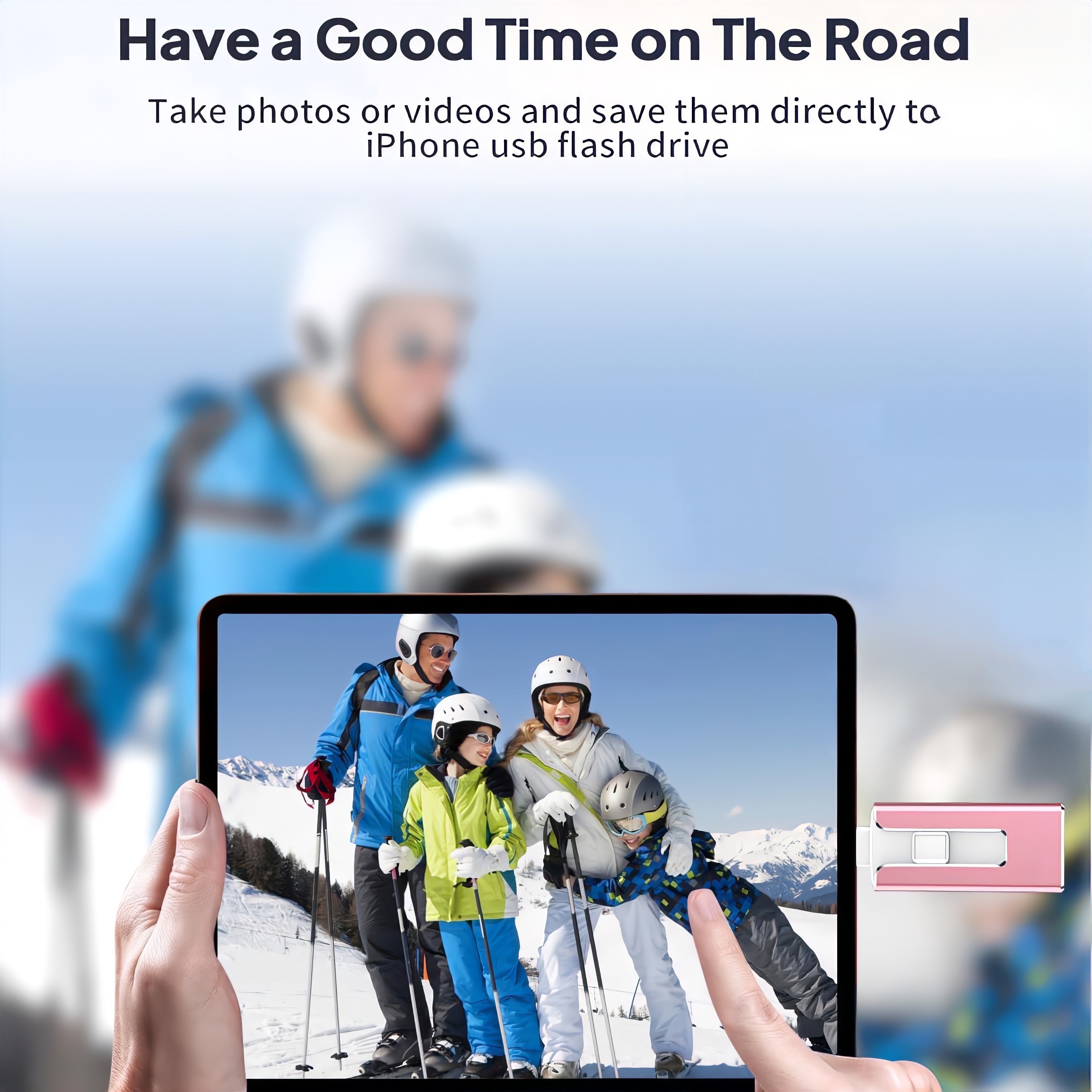 MFi Certified iPhone Photo Stick 64GB 128GB 256GB USB 3.0 External Storage