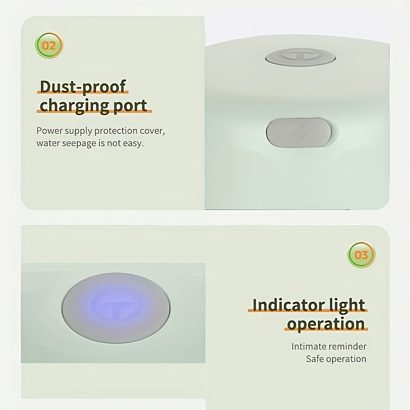 Electric Mini Garlic Chopper and Meat Grinder 8.45oz USB Rechargeable Easy-Clean