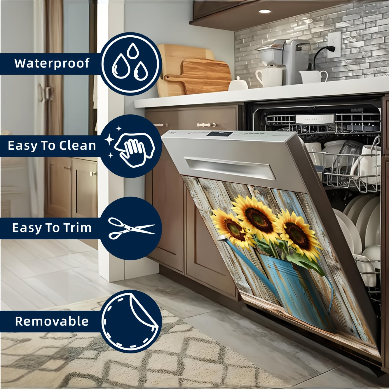 Gulbarg‘a magnitli idish-tovoq qopqog‘i, san’atkorona gul dizayni, oshxona texnikasini himoyalovchi