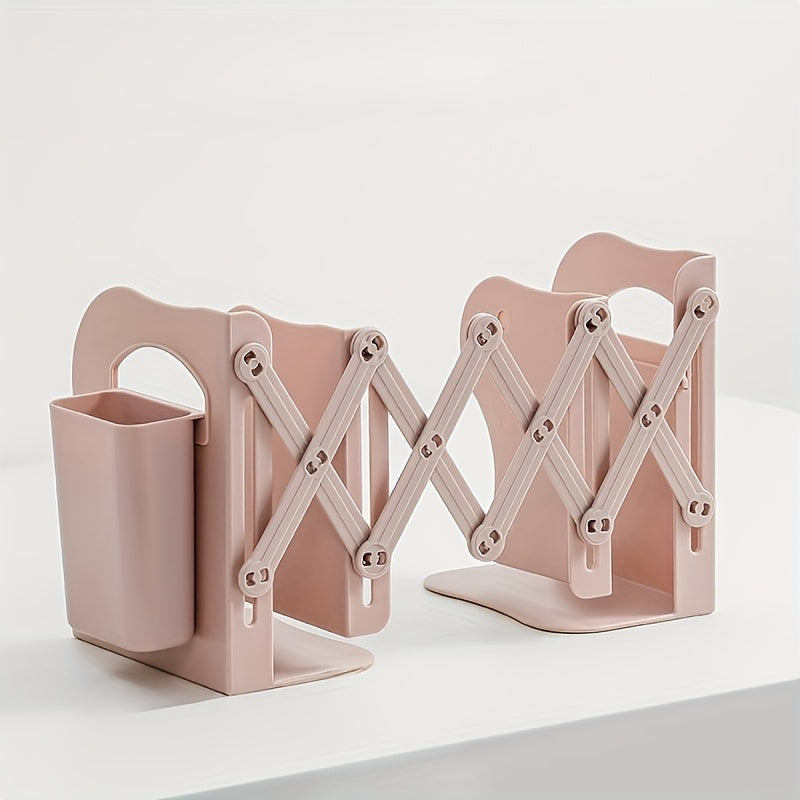 Современный регулируемый пластиковый книжный шкаф, раздвижной настольный органайзер, отдельно стоящая незаконченная многоярусная полка для офиса — без спинки, не требует сборки, не требует подключения к электричеству.