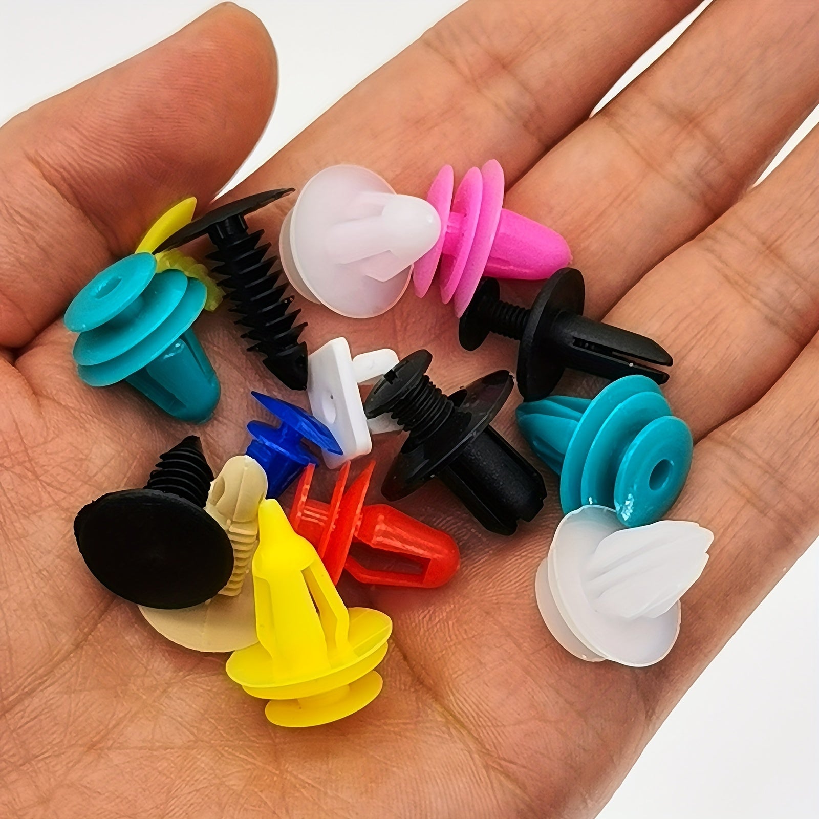 Juego de clips de sujeción de plástico universal para coche, parachoques, guardabarros, puerta, interior