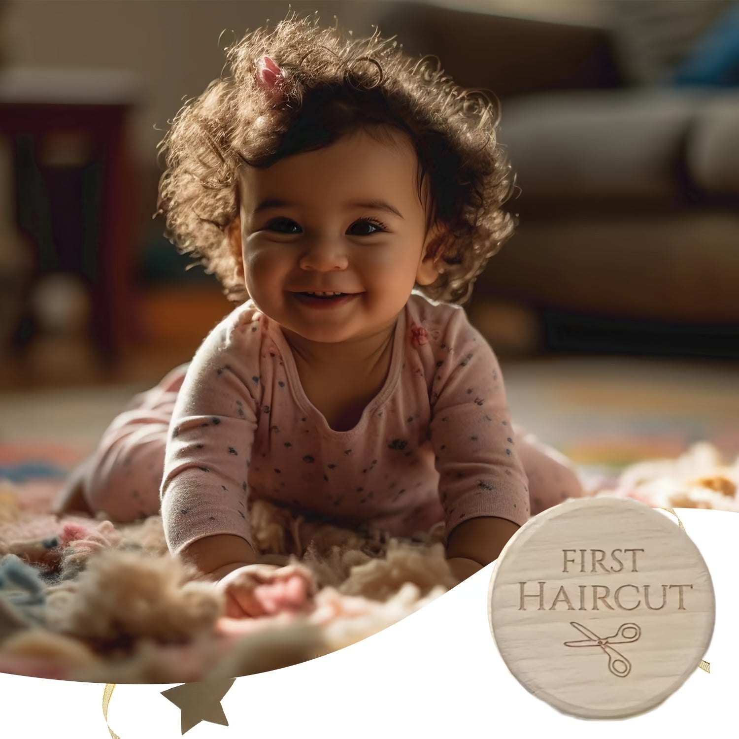 Engraved Wooden First Haircut Keepsake Box for Baby Boys and Girls Gift for Birthdays Christmas Easter Baptism