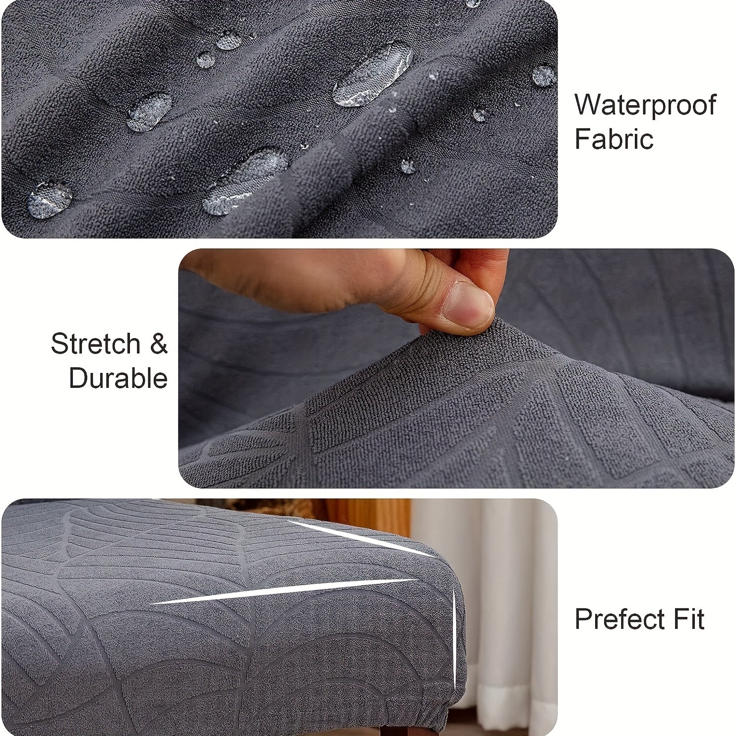 Съемные чехлы для стульев доступны в наборах по 2, 4 или 6 штук. Удобные для домашних животных и съемные, эти интегрированные чехлы для стульев идеально подходят для использования на кухнях, в отелях и ресторанах.