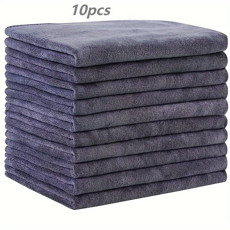 10-Piece Soft Polyester Towel Set for Bathroom Gym Spa Hotel and Commercial Use