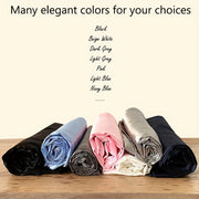 Set of 2 Satin Pillowcases Solid Color Envelope Style for Hair and Wrinkle Reduction