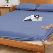 Sábana ajustable para cama individual de color sólido, capa única, invierno, disponibles en múltiples tamaños