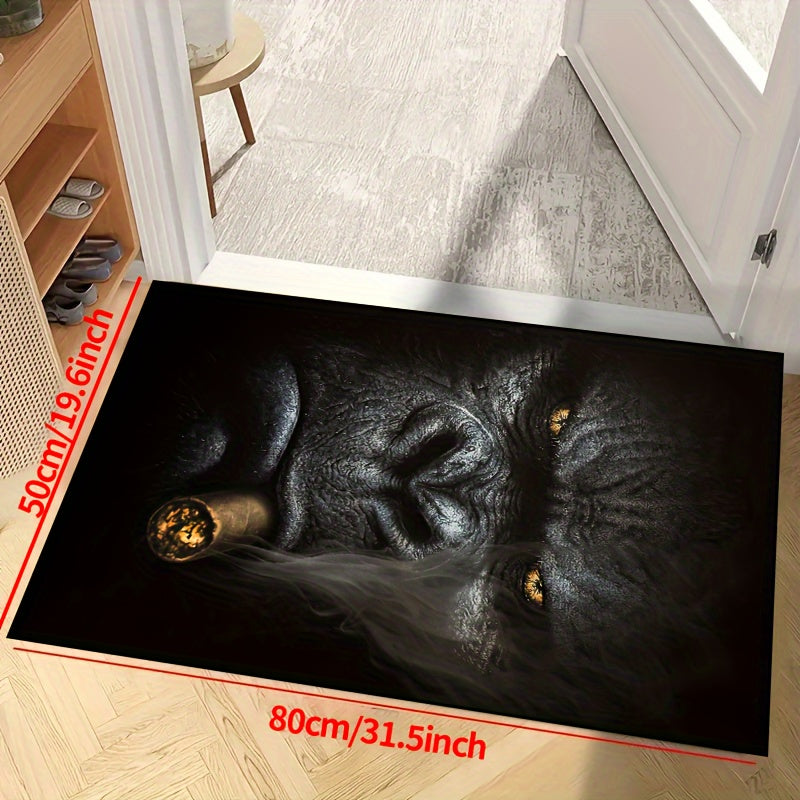 Chimpanzee Non-Slip Rug Waterproof Machine Washable for Living Room Bedroom Patio