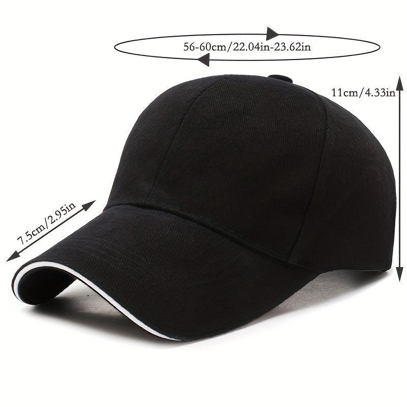 Low Profile Solid Color Baseball Cap Unisex Dad Hat for Men Women
